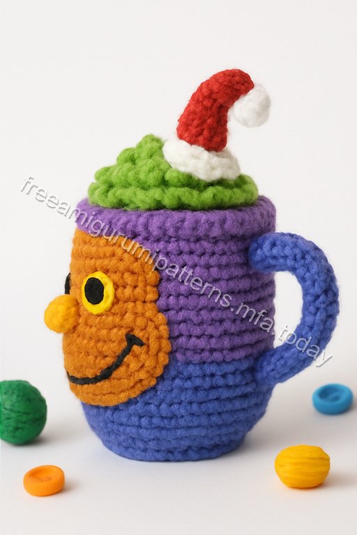 Amigurumi Grinch Mug Free Pattern