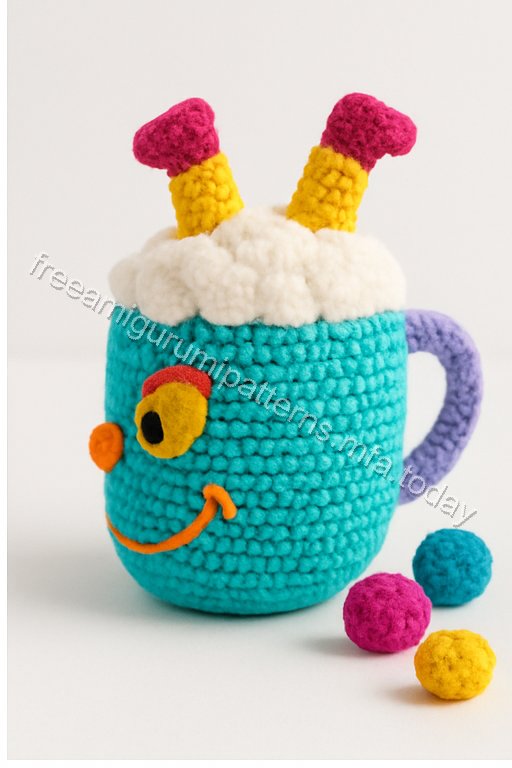 Amigurumi Grinch Mug Free Pattern