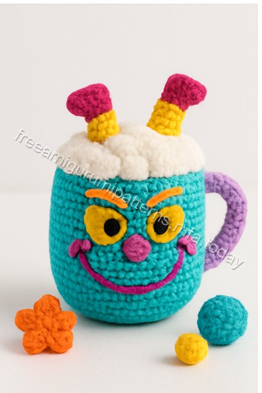 Amigurumi Grinch Mug Free Pattern