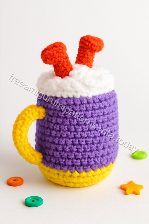 Amigurumi Grinch Mug Free Pattern