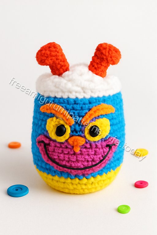 Amigurumi Grinch Mug Free Pattern