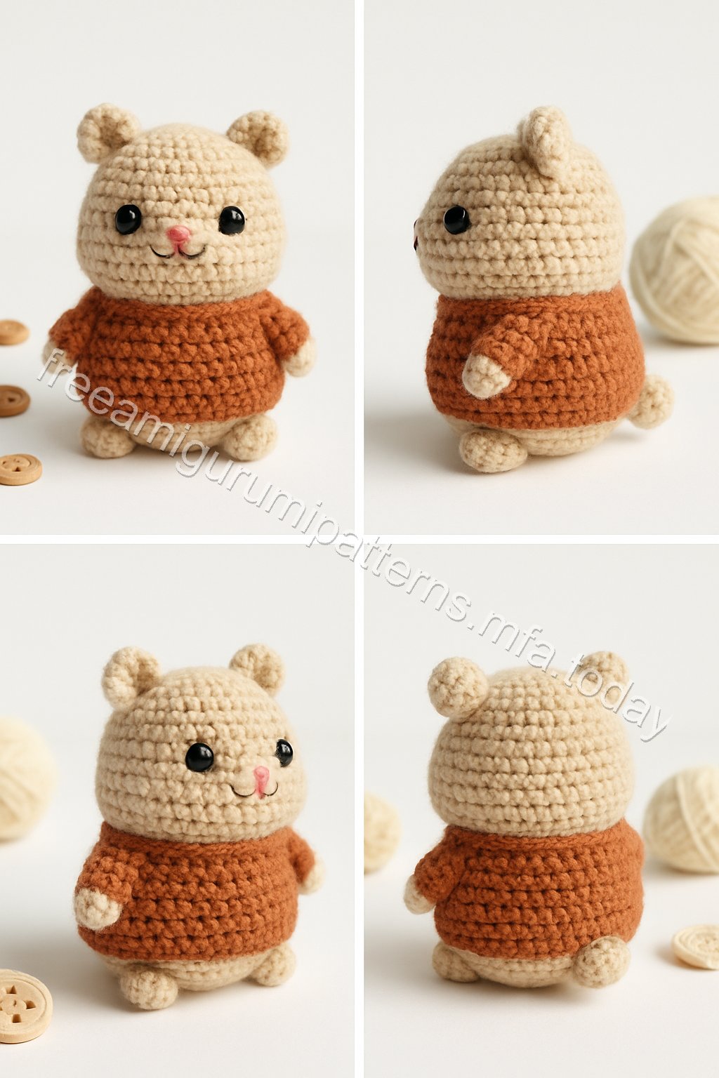 Amigurumi Hamster Free Pattern