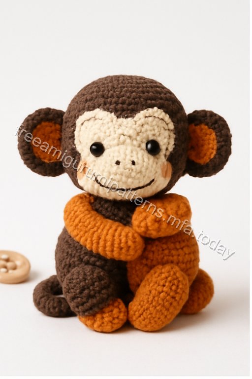 Amigurumi Embracing Monkeys Free Pattern