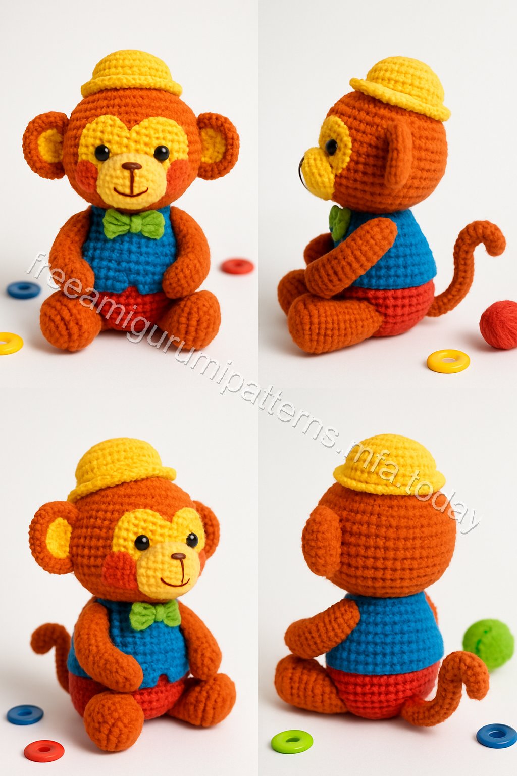 Amigurumi Embracing Monkeys Free Pattern