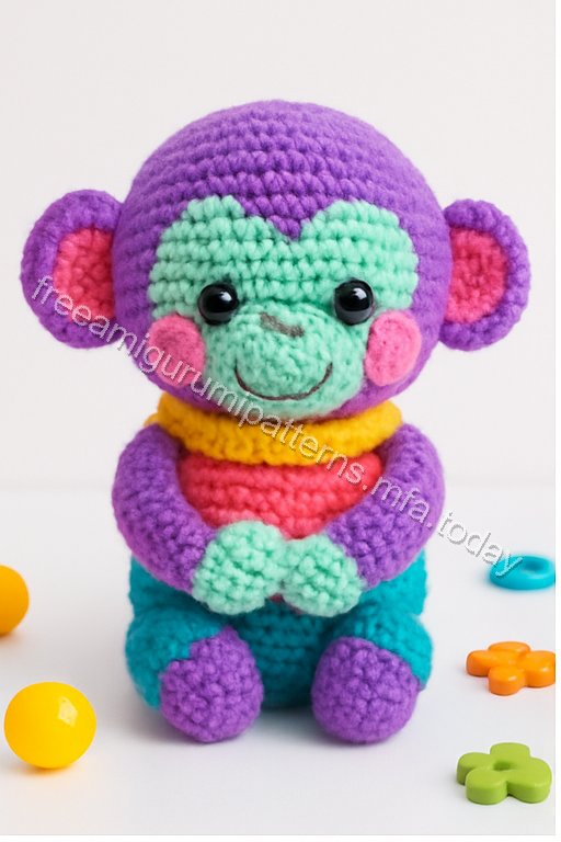 Amigurumi Embracing Monkeys Free Pattern