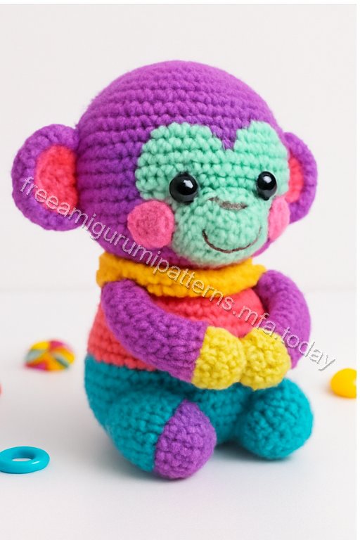 Amigurumi Embracing Monkeys Free Pattern