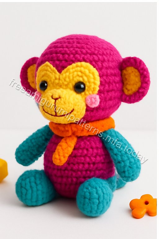 Amigurumi Embracing Monkeys Free Pattern