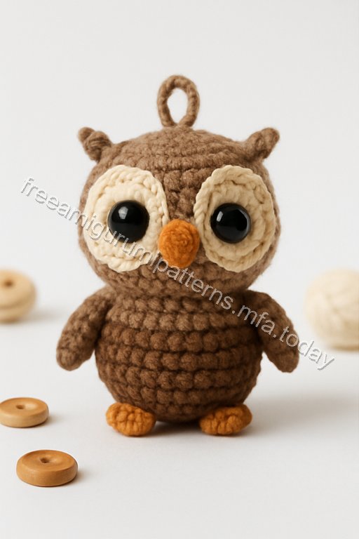 Amigurumi Owl Keychain Free Pattern