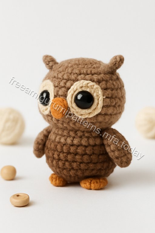 Amigurumi Owl Keychain Free Pattern