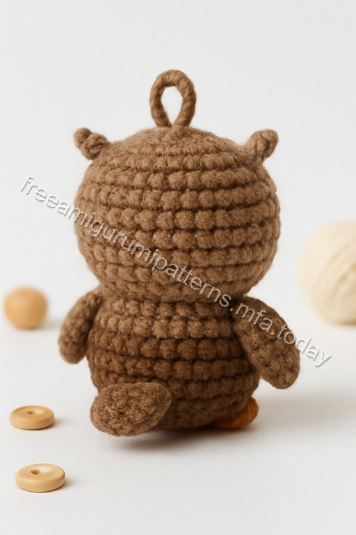 Amigurumi Owl Keychain Free Pattern