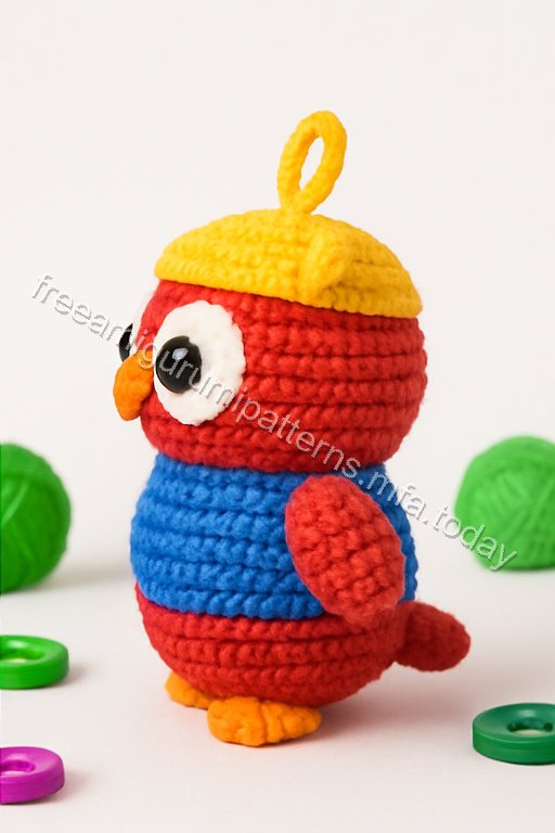 Amigurumi Owl Keychain Free Pattern
