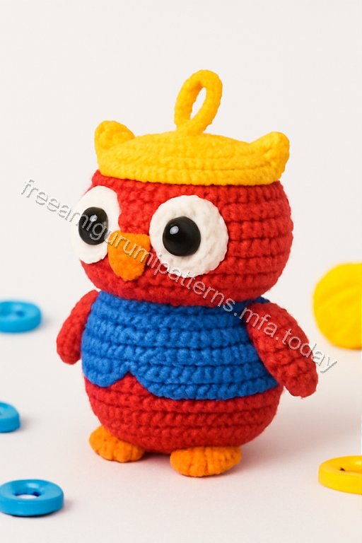 Amigurumi Owl Keychain Free Pattern