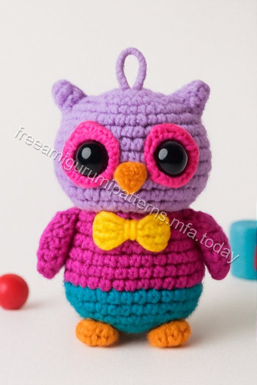 Amigurumi Owl Keychain Free Pattern