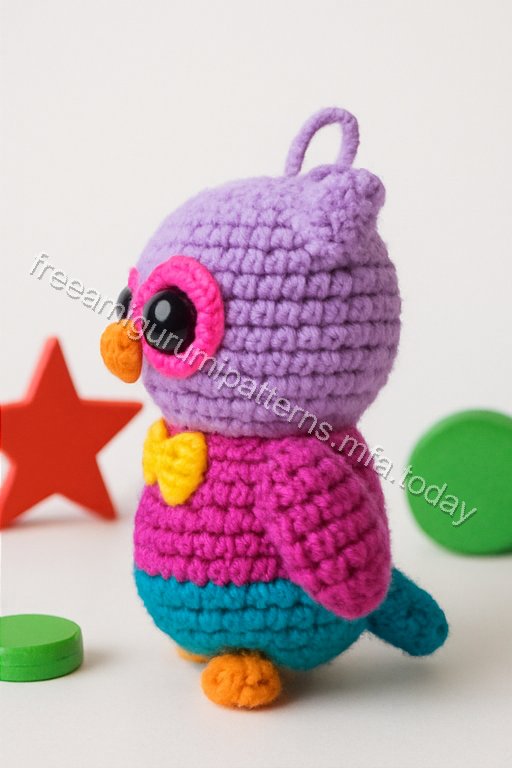 Amigurumi Owl Keychain Free Pattern