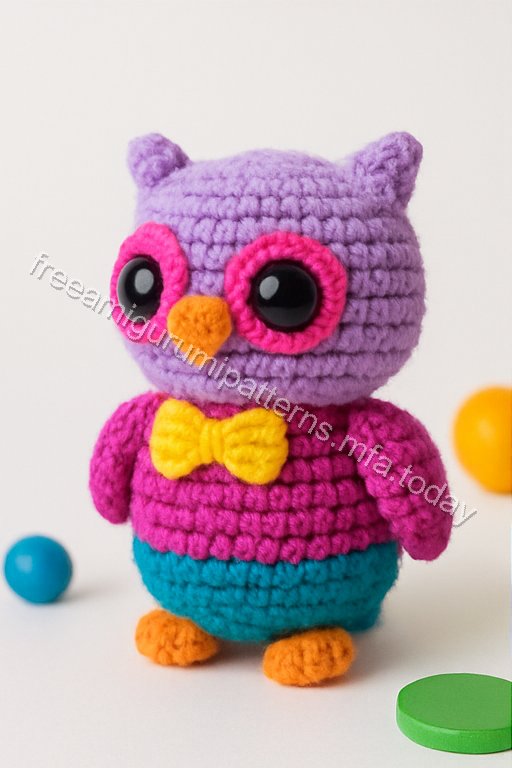 Amigurumi Owl Keychain Free Pattern