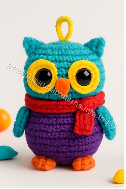 Amigurumi Owl Keychain Free Pattern