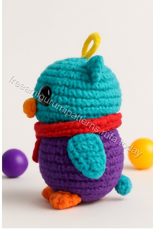 Amigurumi Owl Keychain Free Pattern