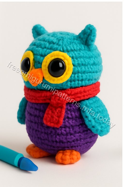 Amigurumi Owl Keychain Free Pattern