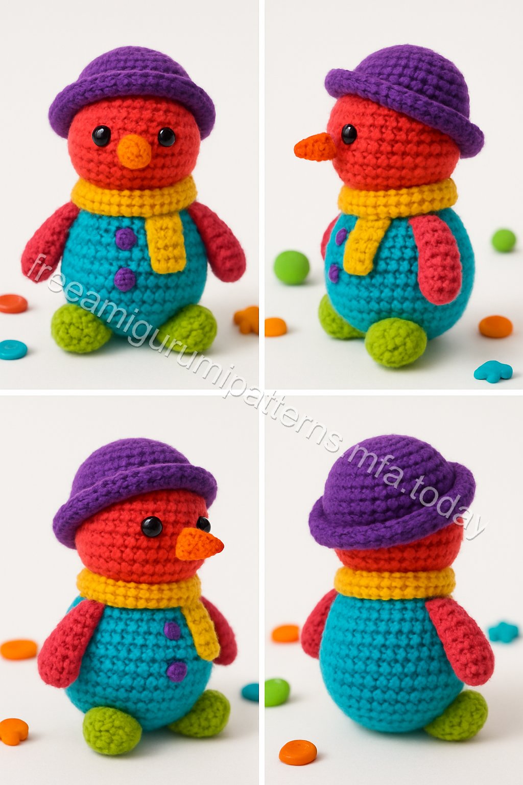 Amigurumi Snowman Free Pattern