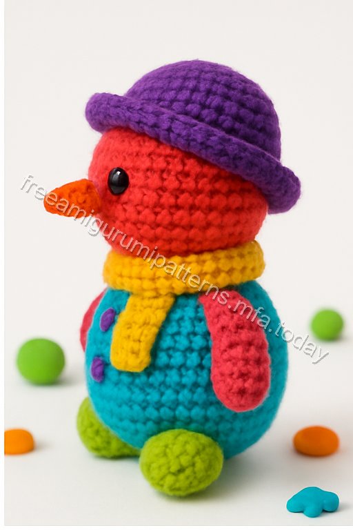 Amigurumi Snowman Free Pattern