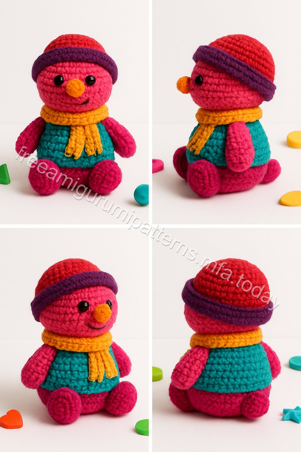 Amigurumi Snowman Free Pattern