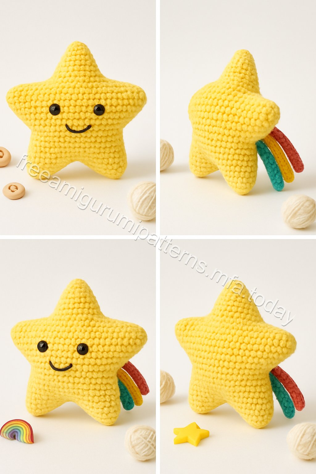 Amigurumi Shooting Star Free Pattern