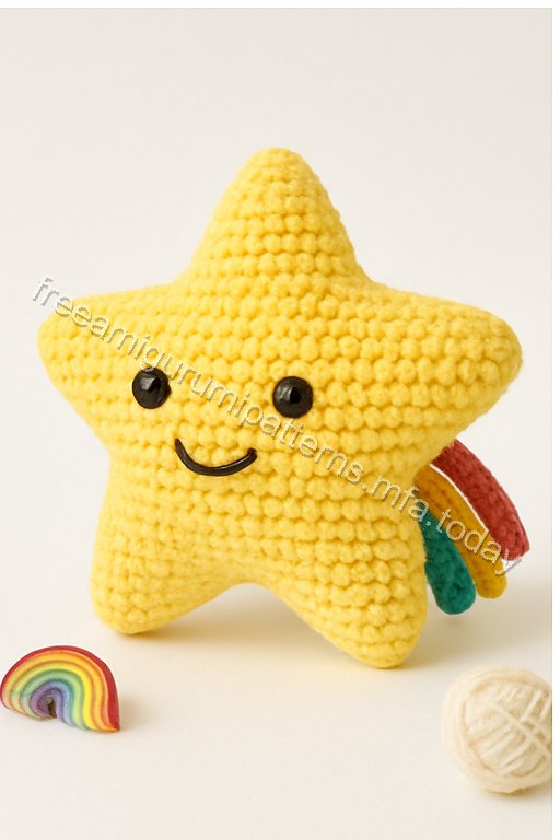 Amigurumi Shooting Star Free Pattern
