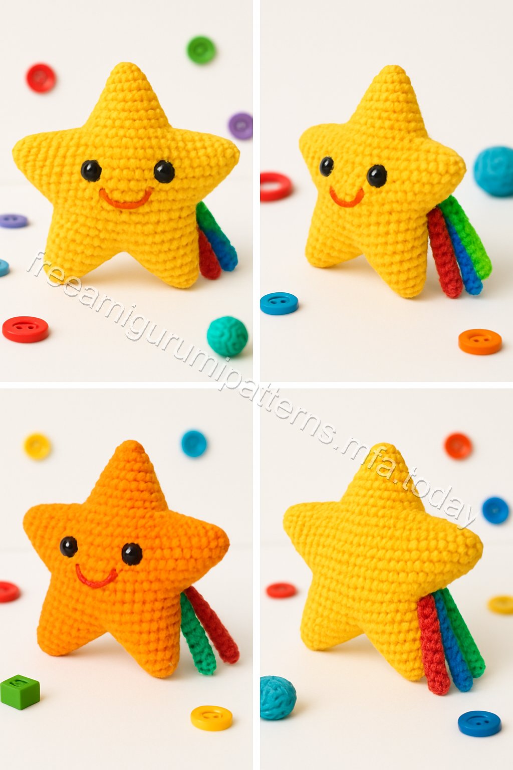 Amigurumi Shooting Star Free Pattern