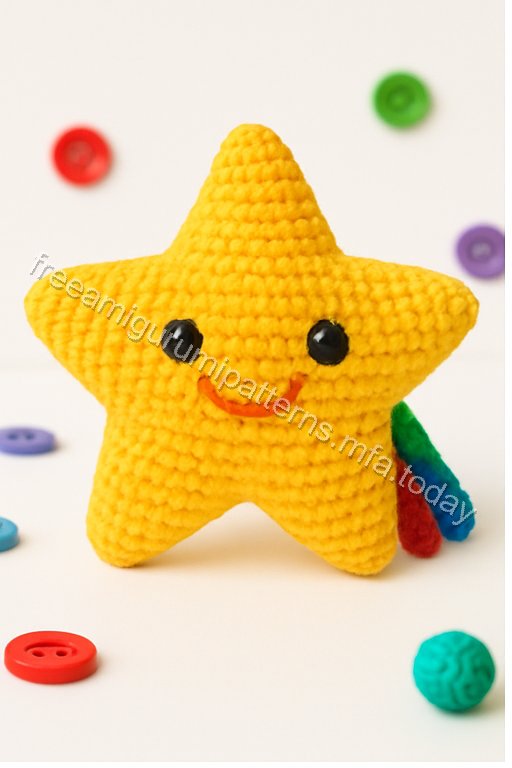 Amigurumi Shooting Star Free Pattern