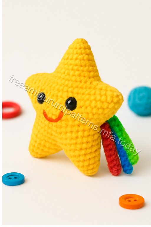 Amigurumi Shooting Star Free Pattern