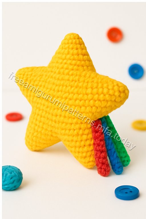 Amigurumi Shooting Star Free Pattern
