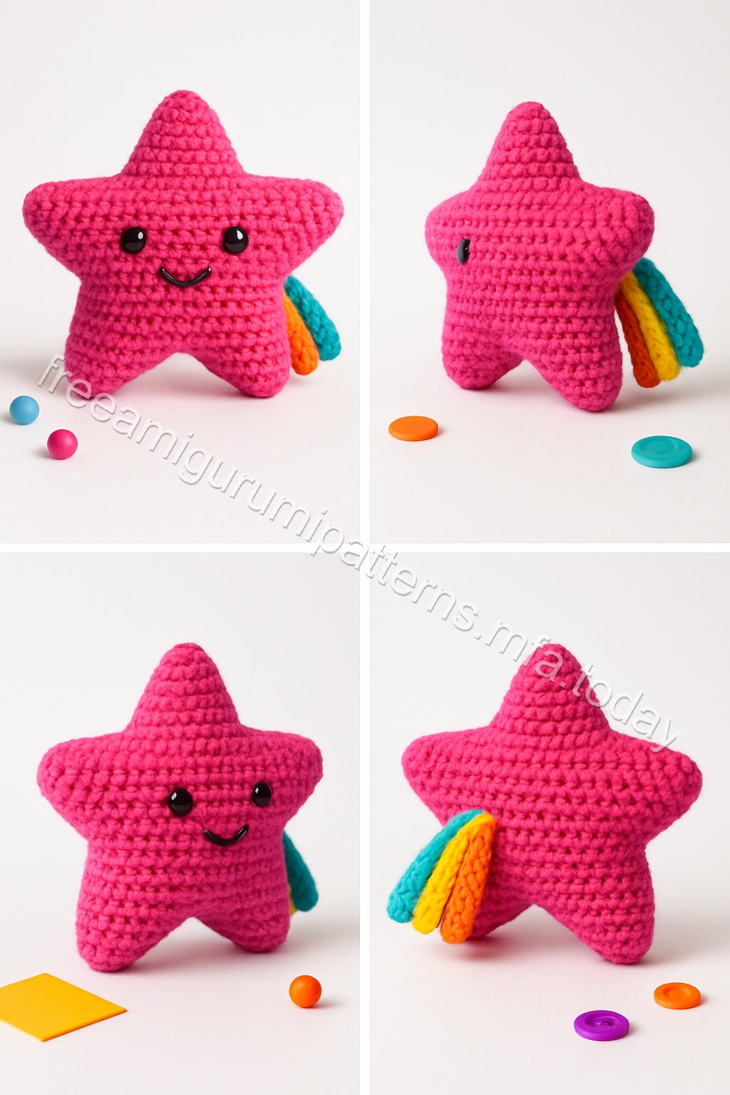 Amigurumi Shooting Star Free Pattern