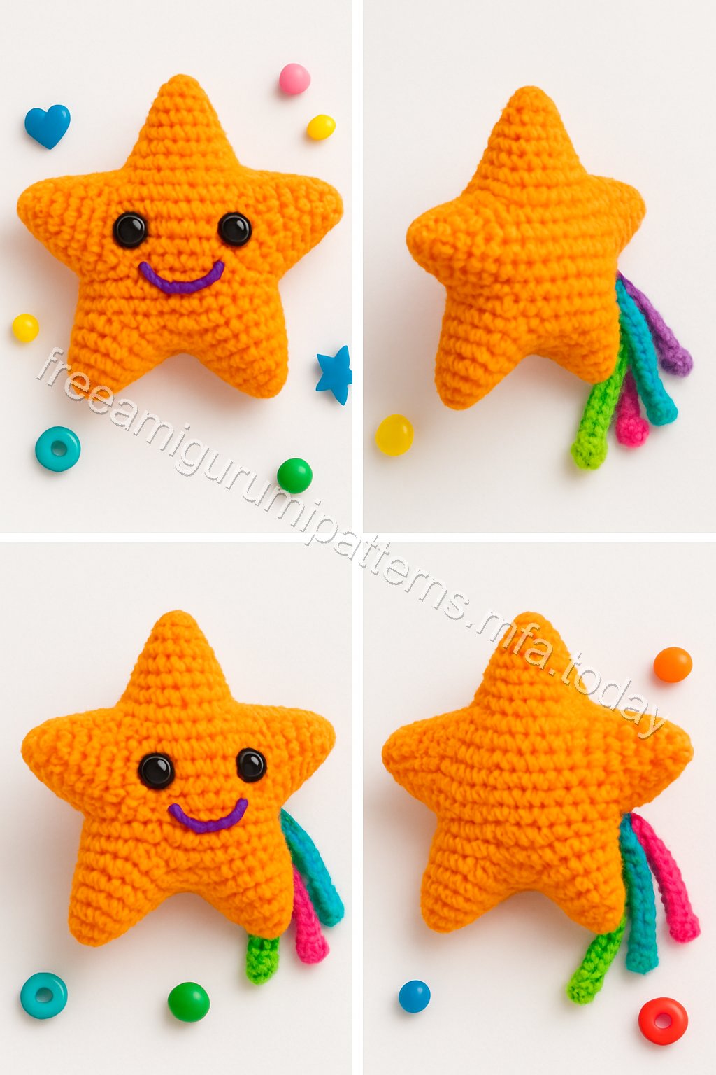 Amigurumi Shooting Star Free Pattern