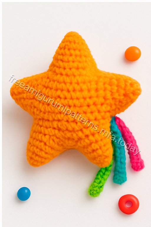 Amigurumi Shooting Star Free Pattern