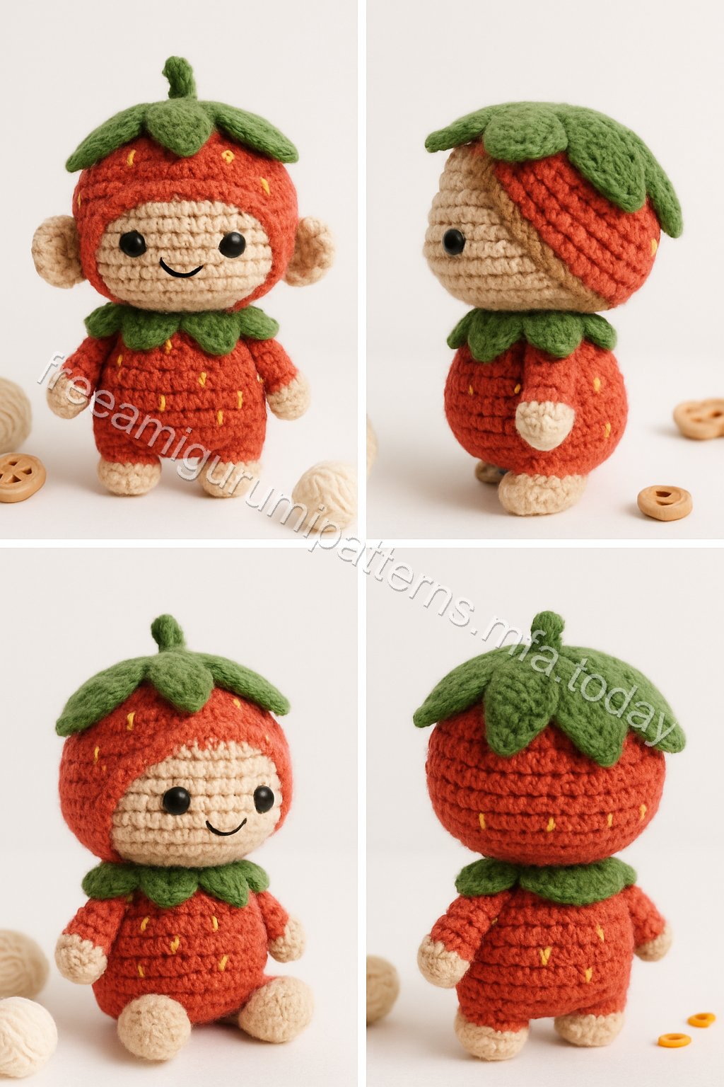 Amigurumi Strawberry Sweetheart Free Pattern