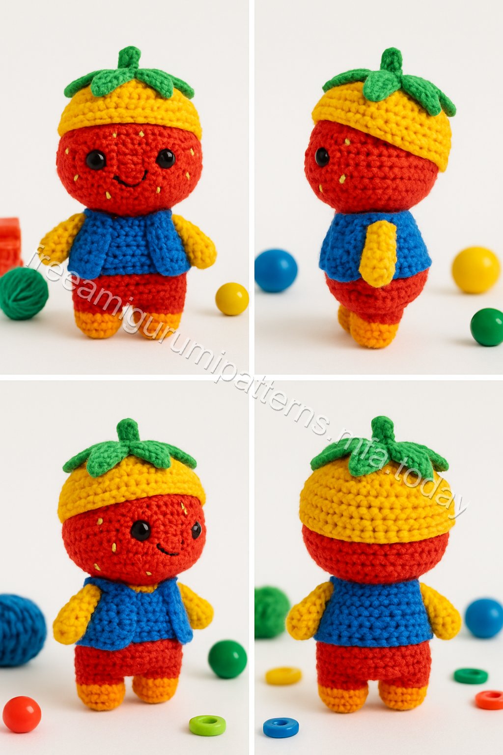 Amigurumi Strawberry Sweetheart Free Pattern