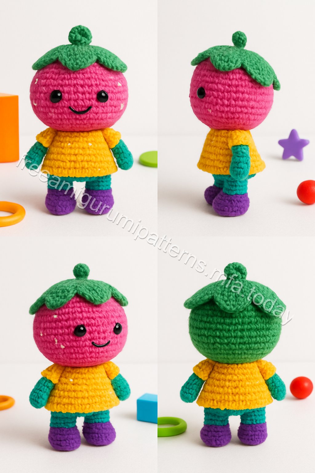 Amigurumi Strawberry Sweetheart Free Pattern
