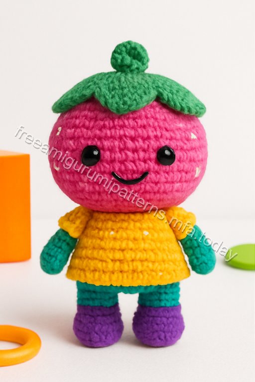 Amigurumi Strawberry Sweetheart Free Pattern