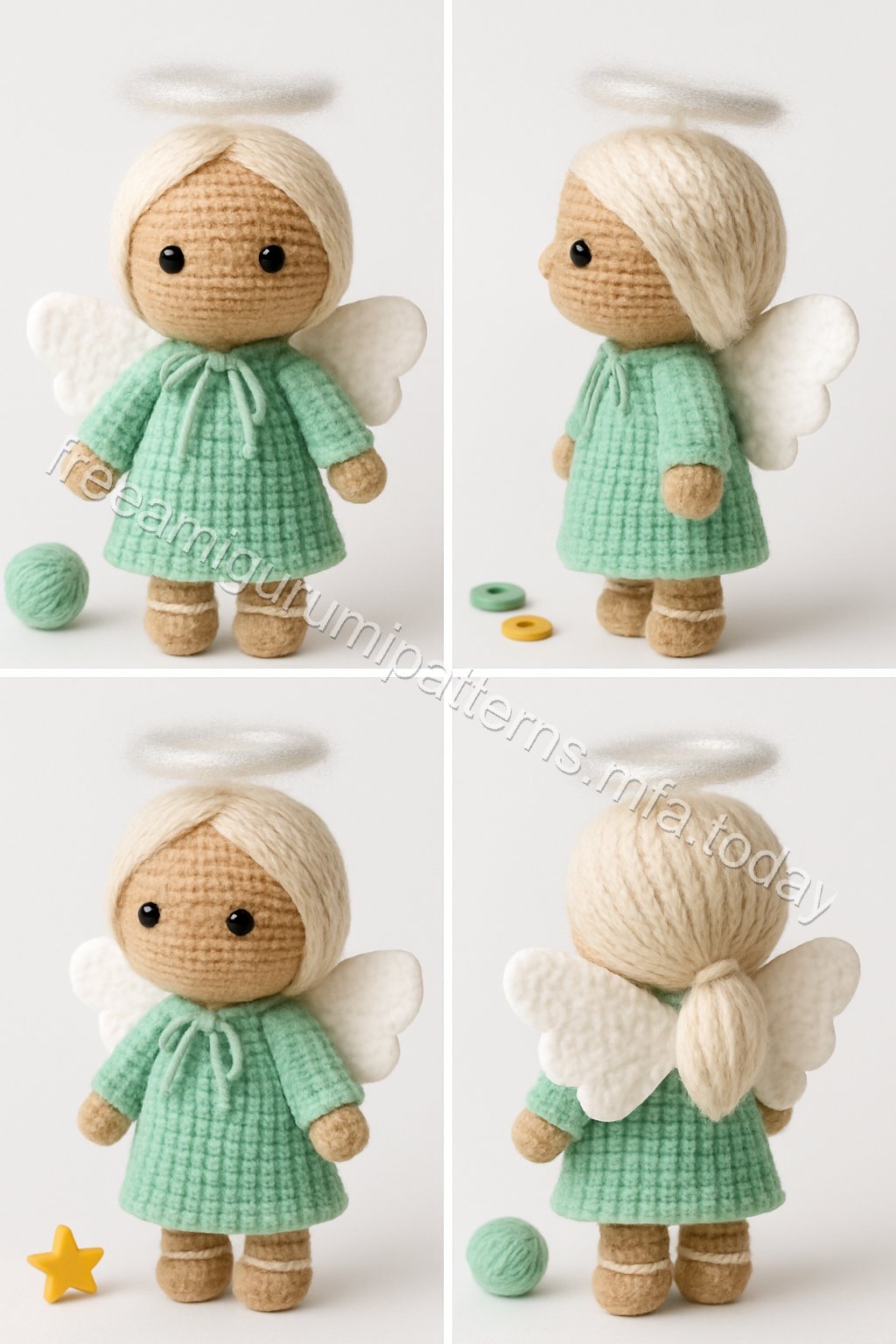 Amigurumi Christmas Angel Baby Free Pattern
