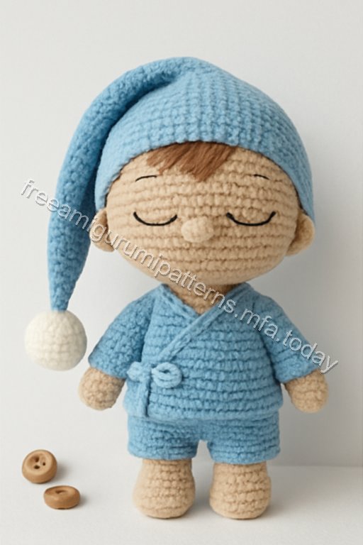 Amigurumi Sleeping Baby Boy Bunny Free Pattern