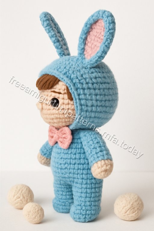 Amigurumi Springtime Bunny Boy Free Pattern