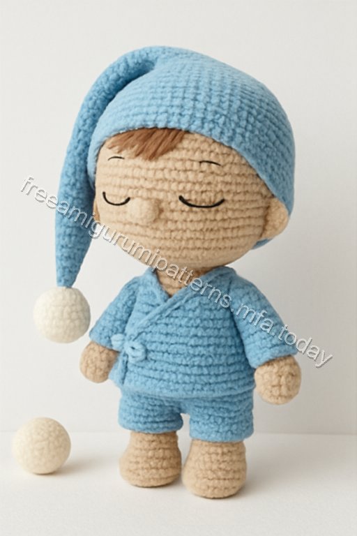Amigurumi Sleeping Baby Boy Bunny Free Pattern