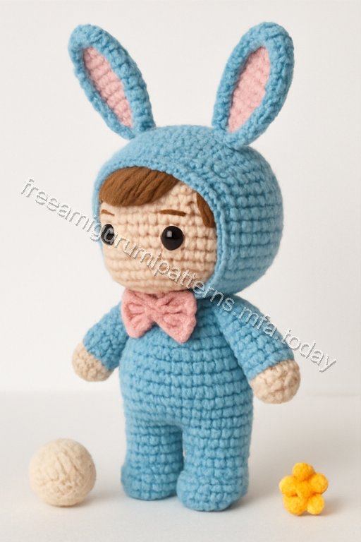 Amigurumi Springtime Bunny Boy Free Pattern