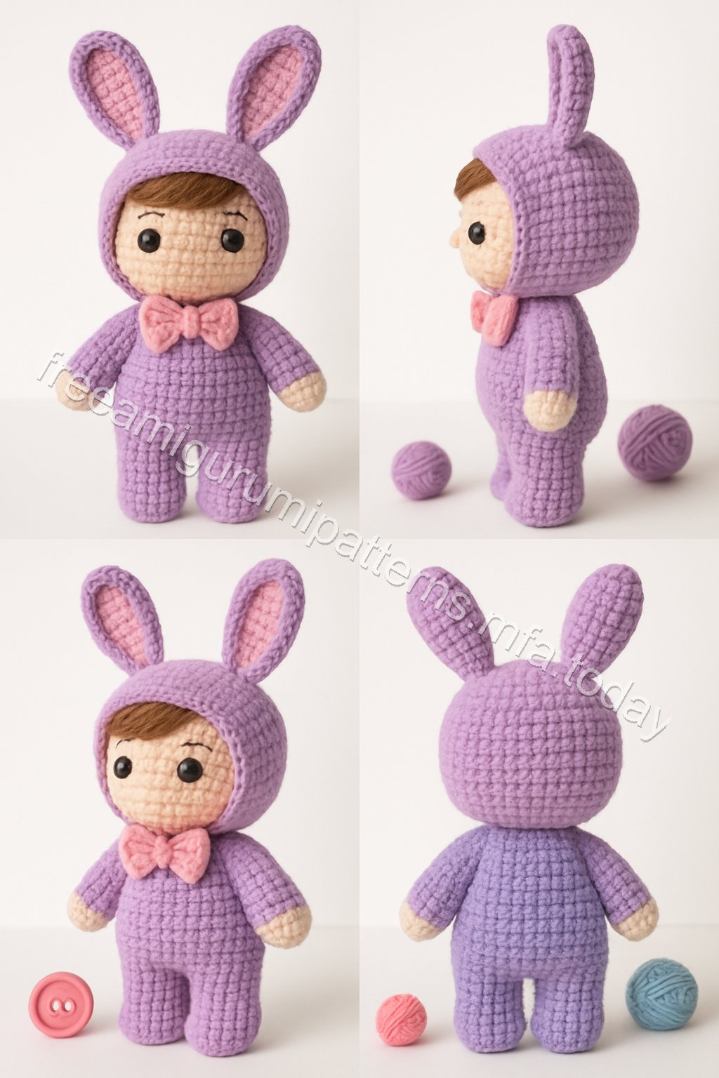 Amigurumi Springtime Bunny Boy Free Pattern
