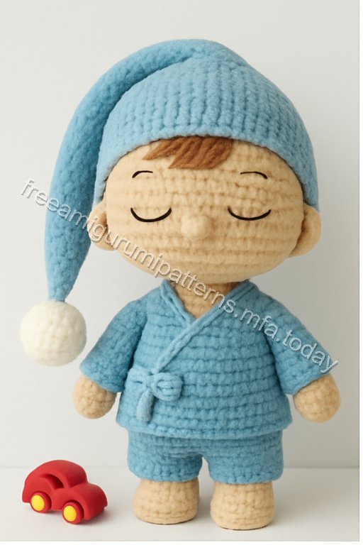 Amigurumi Sleeping Baby Boy Bunny Free Pattern