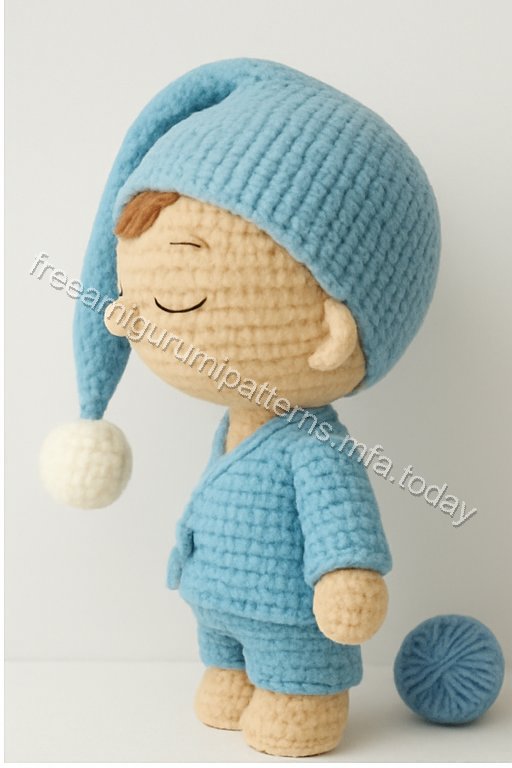 Amigurumi Sleeping Baby Boy Bunny Free Pattern
