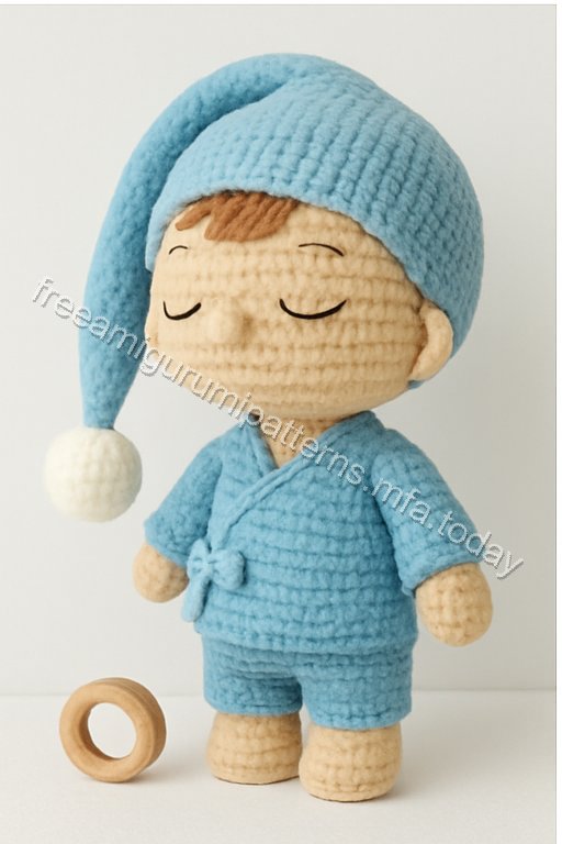 Amigurumi Sleeping Baby Boy Bunny Free Pattern