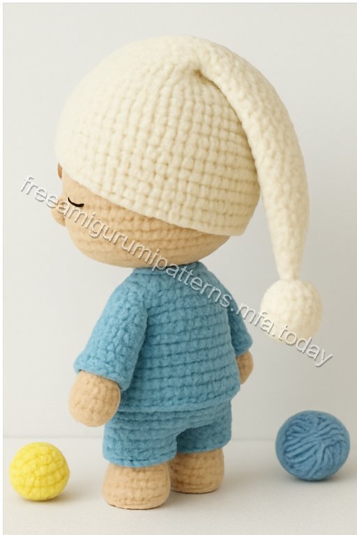 Amigurumi Sleeping Baby Boy Bunny Free Pattern