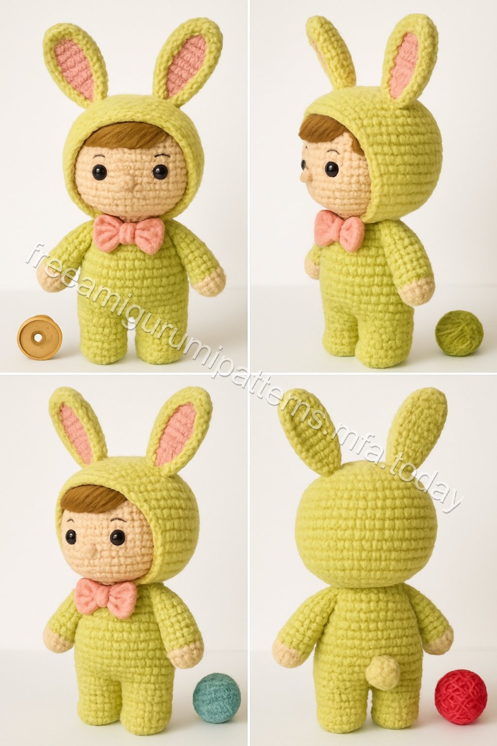 Amigurumi Springtime Bunny Boy Free Pattern