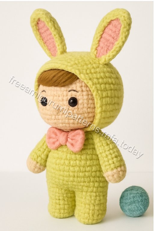 Amigurumi Springtime Bunny Boy Free Pattern